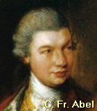 Abel, Karl Friedrich Komponist Portrait Bild 