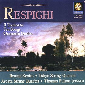 Respighi: Il Tramonto, Deita Silvane, Quartetto Dorico